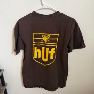 HUF Brown T-Shirt with Cream Logo